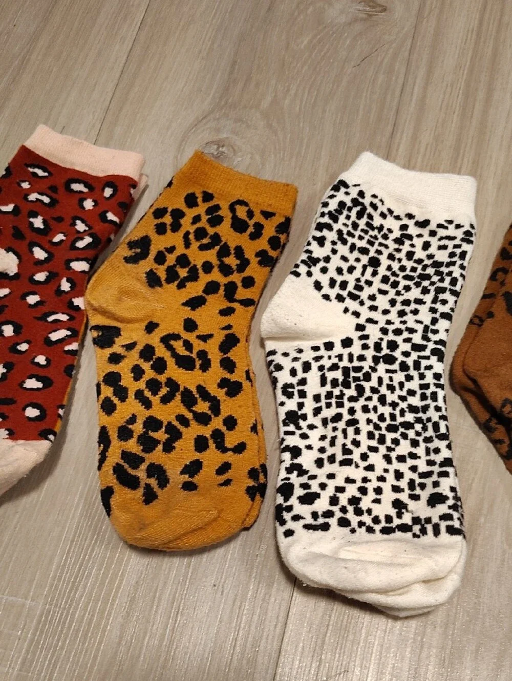 Old Navy Quarter Crew Leopard - Pack of 5 - Assorted Colors